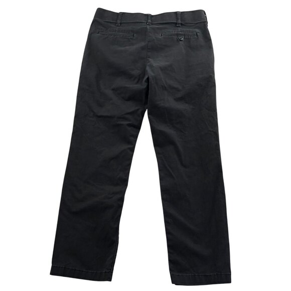 Lee Mens Pants Size 34x30 Black Slim Straight Leg Classic Workwear Flat Front - Picture 2 of 12